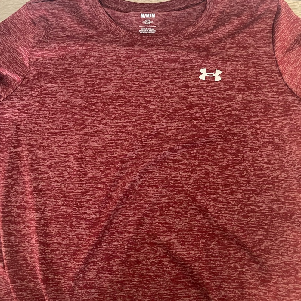 Under Armour Maroon Heathered Tee